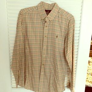 Men’s Ralph Lauren oxford button down shirt.
